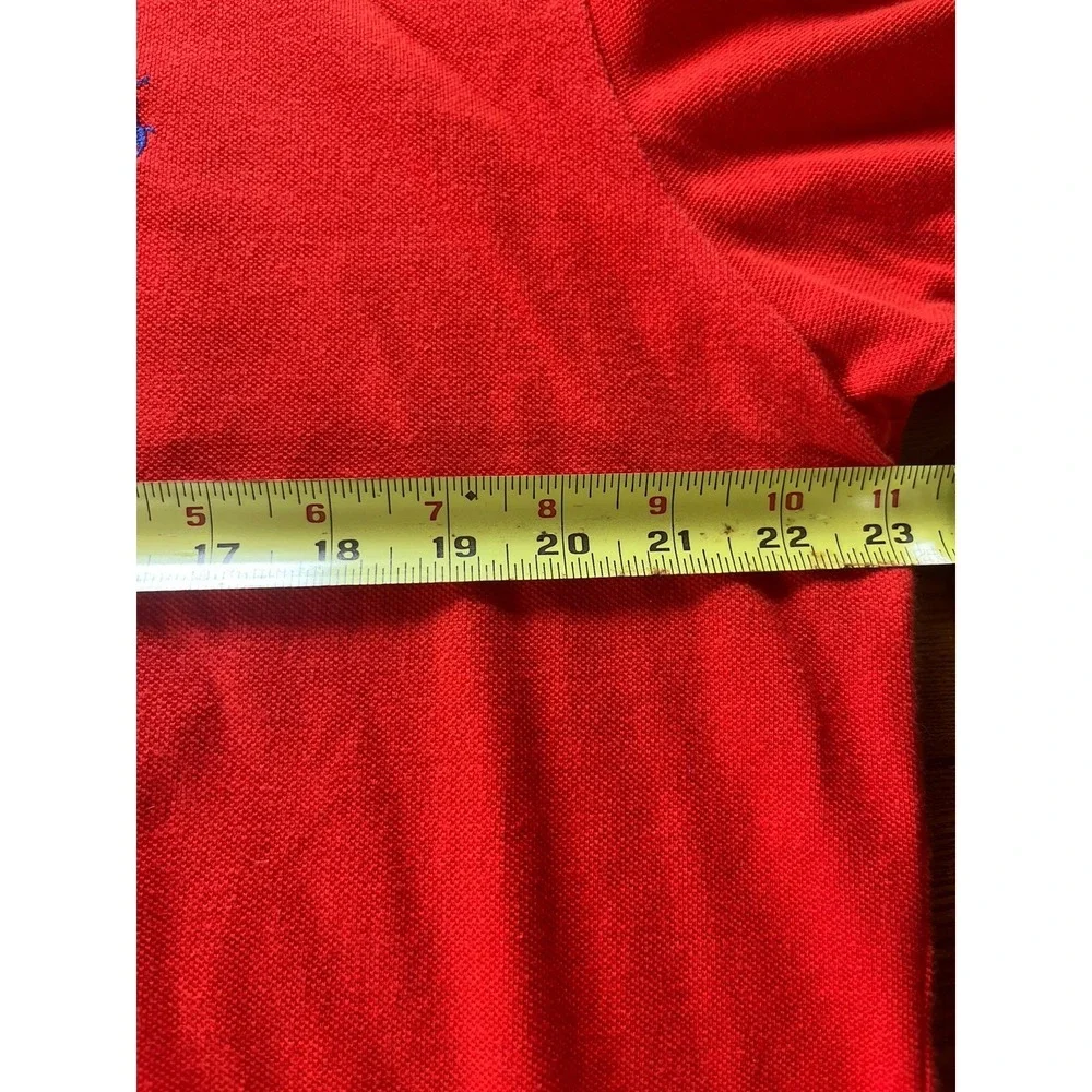Polo Ralph Lauren Mens Polo Shirt Solid Orange Large Cotton Pony Short Sleeve